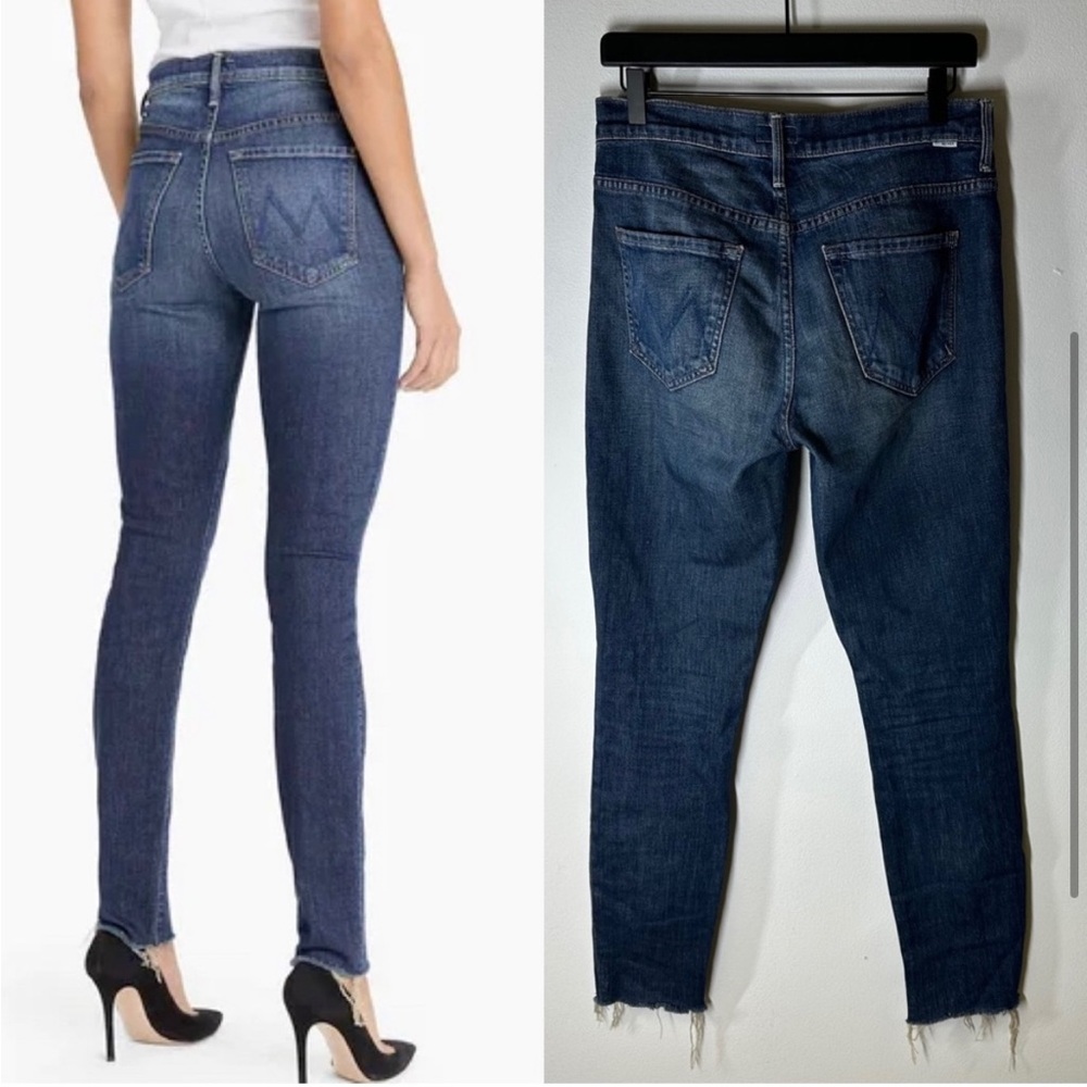 MOTHER Stunner Fray Roasting Nuts Skinny Jeans Size 27
